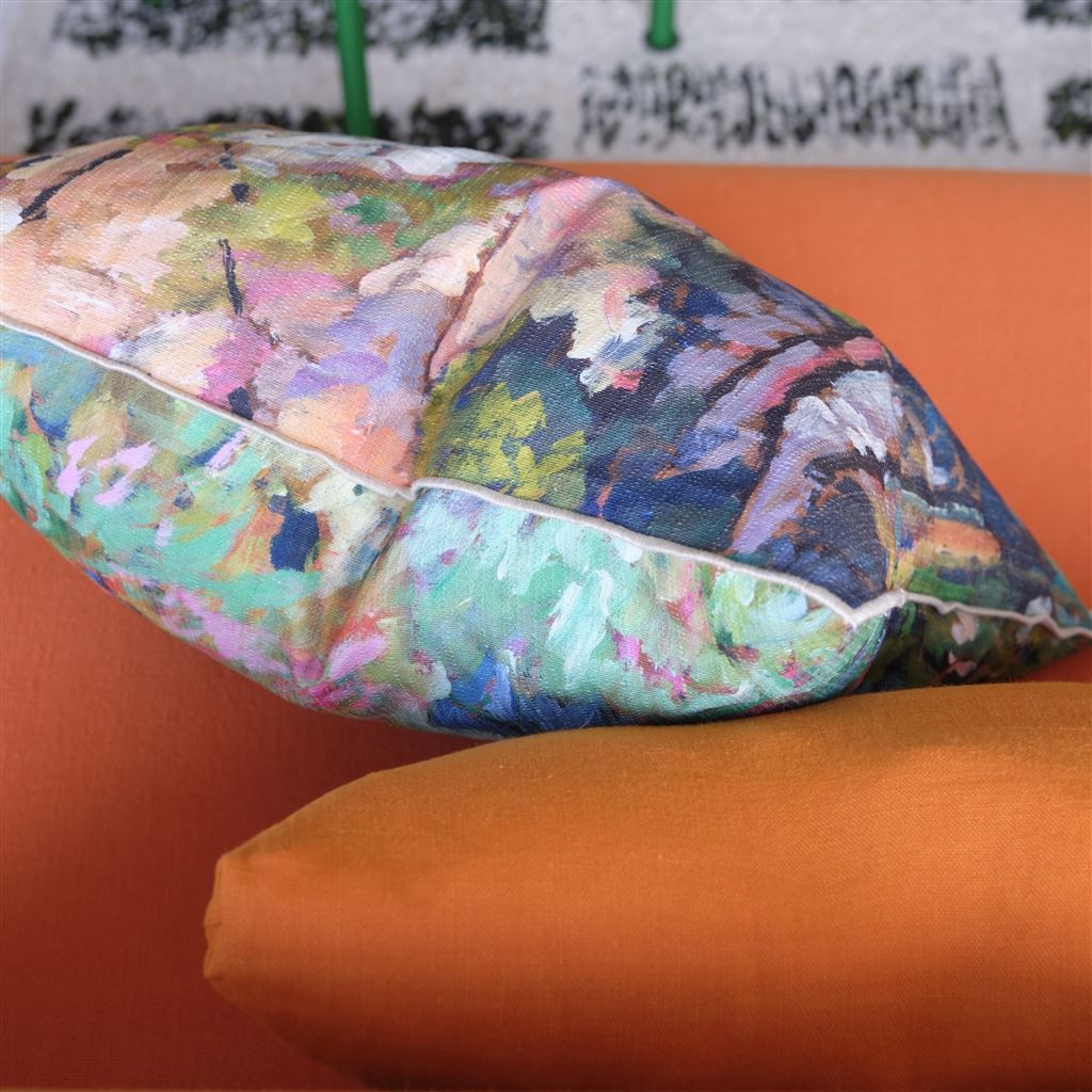 Foret Impressionniste Forest Cotton Cushion