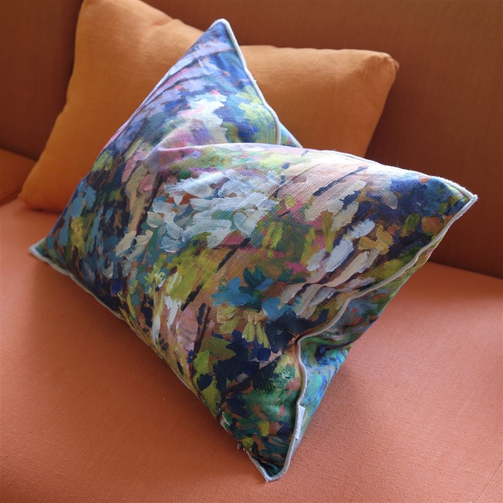 Foret Impressionniste Forest Decorative Pillow