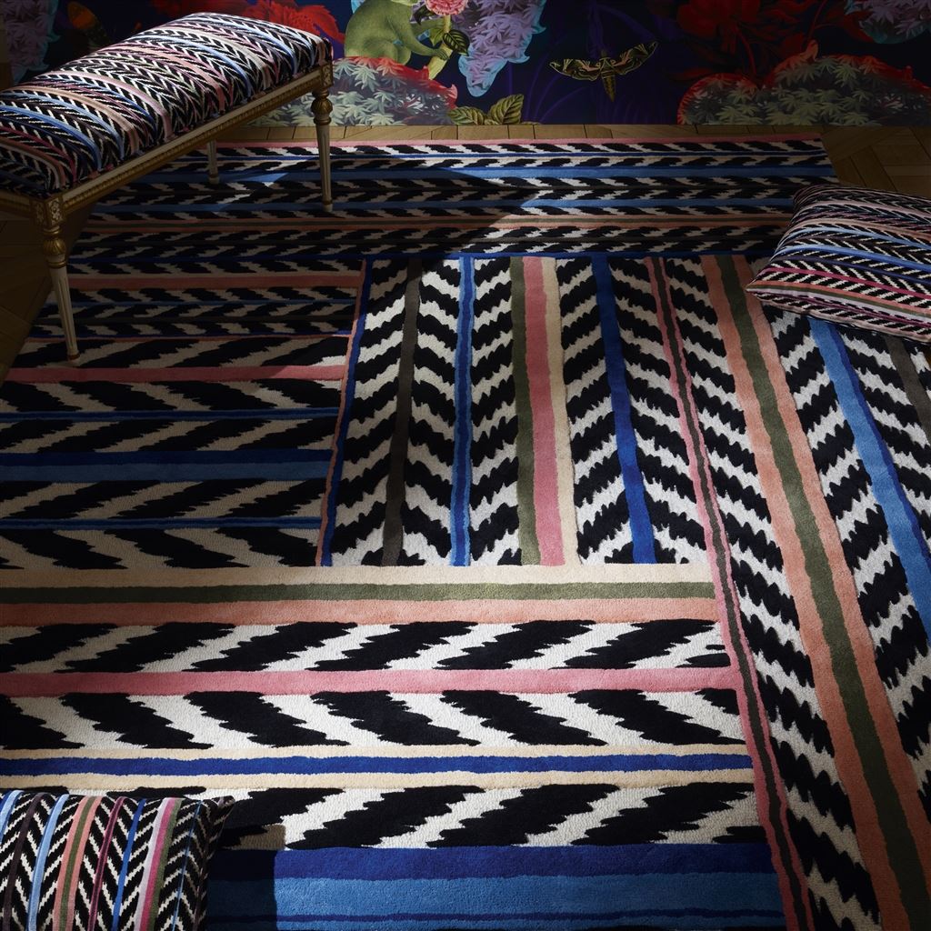 Jaipur Stripe Azur Tappeto