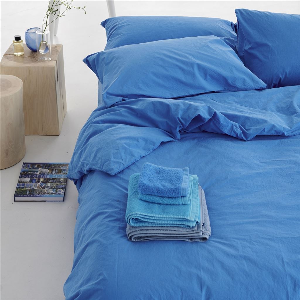 Loweswater Cobalt Organic Cotton Bed Linen