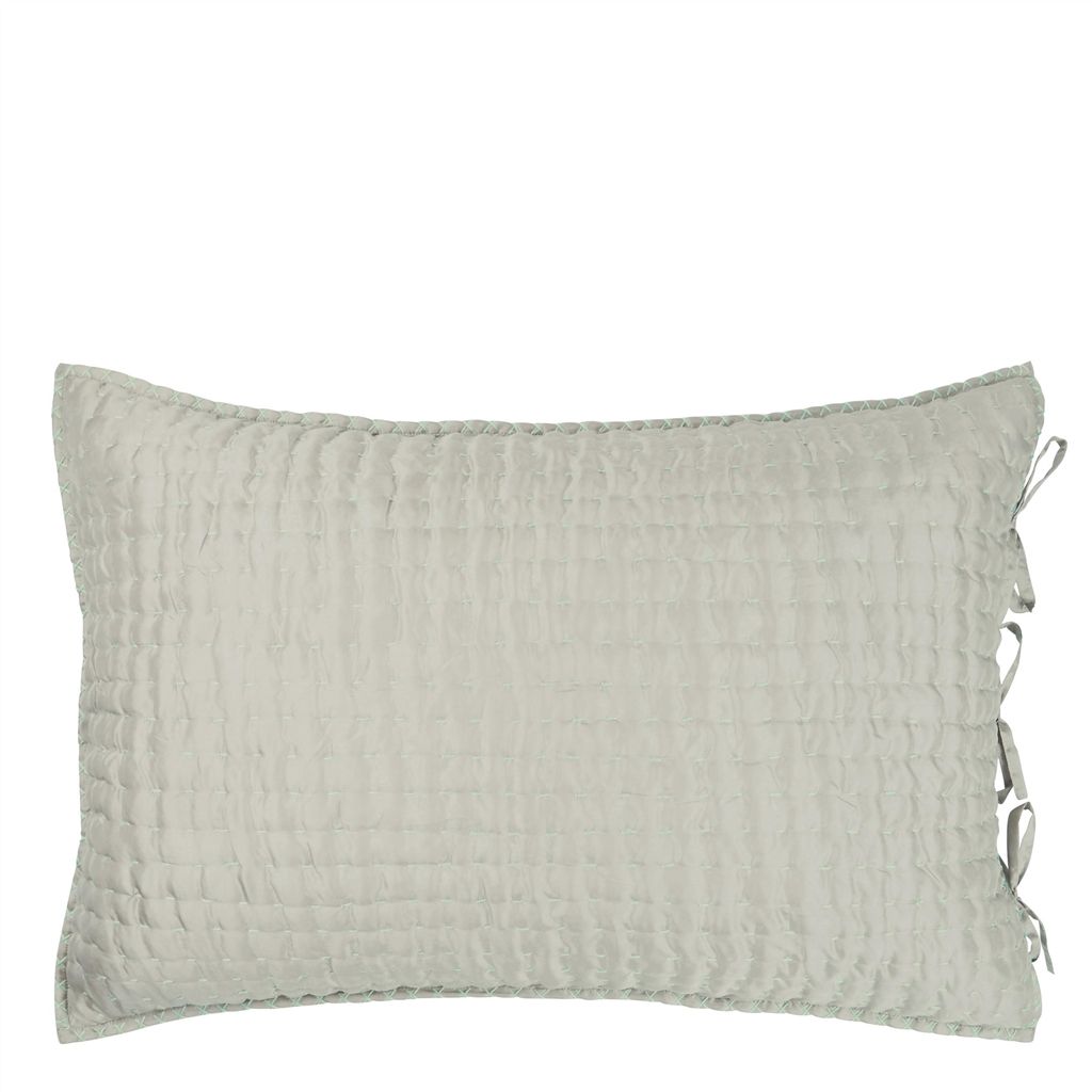 Chenevard Pebble & Duck Egg Standard Pillowcase