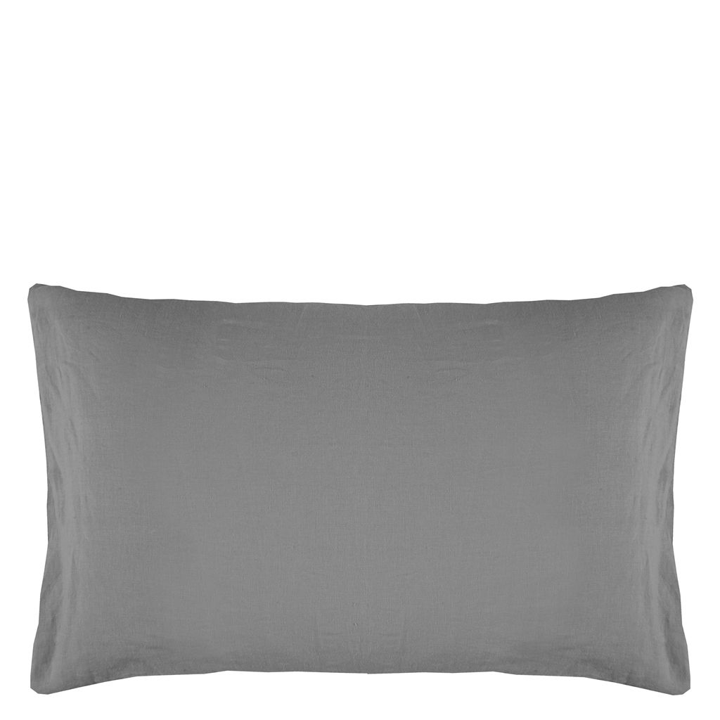 Biella Pale Grey & Dove Standard Pillowcase 