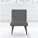 Eva Chair - Self Buttonss - Walnut Leg - Rothesay Zinc
