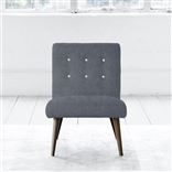 Eva Chair - White Buttonss - Walnut Leg - Zaragoza Mist