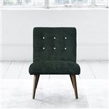 Eva Chair - White Buttonss - Walnut Leg - Zaragoza Viridian