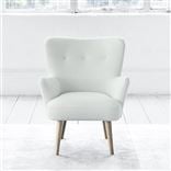 Florence Chair - Self Buttons - Beech Leg - Brera Lino Oyster