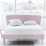 Wave Bed - White Buttons - Superking - Beech Leg - Brera Lino Pale ...