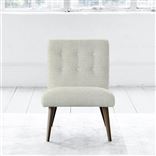 Eva Chair - White Buttons - Walnut Leg - Brera Lino Natural