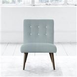 Eva Chair - White Buttons - Walnut Leg - Brera Lino Duck Egg