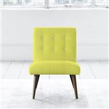 Eva Chair - White Buttons - Walnut Leg - Brera Lino Alchemilla
