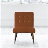 Eva Chair - White Buttons - Walnut Legs - Brera Lino Cinnamon