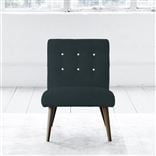 Eva Chair - White Buttons - Walnut Legs - Cassia Mist