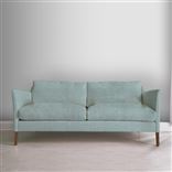 Milan 2.5 Seat Sofa - Walnut Legs - Brera Lino Celadon