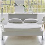 Pillow Low Bed - Double - Cassia Chalk - Metal Leg