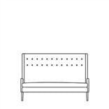 Harper Long Bench with Arms