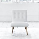 Eva Chair - White Buttons - Beech Leg - Brera Lino Alabaster