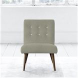 Eva Chair - White Buttons - Walnut Leg - Cheviot Pebble
