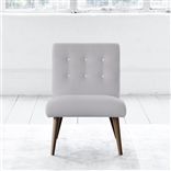 Eva Chair - White Buttons - Walnut Leg - Brera Lino Platinum