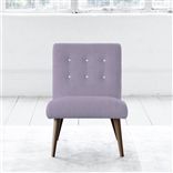 Eva Chair - White Buttons - Walnut Leg - Brera Lino Heather