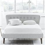 Wave Bed - Self Buttons - Superking - Walnut Leg - Brera Lino Graphite