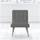 Eva Chair - White Buttons - Beech Leg - Brera Lino Granite
