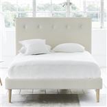 Polka Bed - White Buttons - Superking - Beech Leg - Conway Ivory
