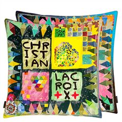 Arlecchino Wood Multicolore Christian Lacroix Cushion