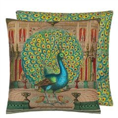 Peacock Emerald John Derian Cushion