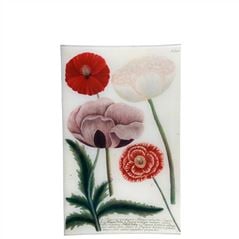 Wild Rose & Poppy Rectangular Tray