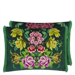 Eleonora Velours Viridian Decorative Pillow