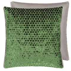 Jabot Emerald Velvet Decorative Pillow
