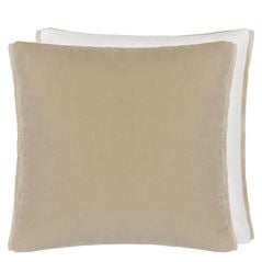 Varese Linen & Chalk Velvet Cushion