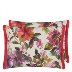 Manchu Fuchsia Outdoor Decorative Pillow