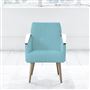 Ray - Chair - Beech Leg - Brera Lino Turquoise