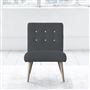 Eva Chair - White Buttons - Beech Leg - Cassia Granite