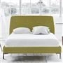 Cosmo Single Bed - White Buttons - Metal Legs - Cassia Acacia