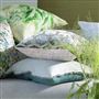 Manipur Silver Velvet Decorative Pillow
