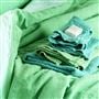 Biella Emerald & Aqua Pure Linen Bed Linen