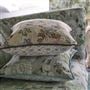 Eagle House Damask Seagrass Decorative Pillow