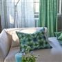 Shibori Emerald Cotton Cushion