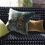 Jabot Mustard Velvet Cushion
