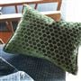 Jabot Emerald Velvet Cushion