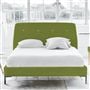 Cosmo Bed - White Buttons - Double - Metal Leg - Cassia Apple