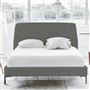 Cosmo Bed - White Buttons - Superking - Metal Leg - Brera Lino Granite
