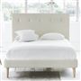 Polka Bed - White Buttons - Superking - Beech Leg - Conway Ivory
