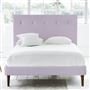 Polka Bed - Self Buttons - Superking - Walnut Leg - Conway Orchid