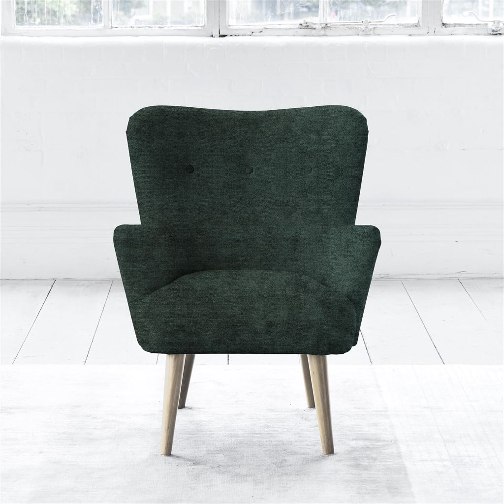 Florence Chair - Self Buttonss - Beech Leg - Zaragoza Viridian
