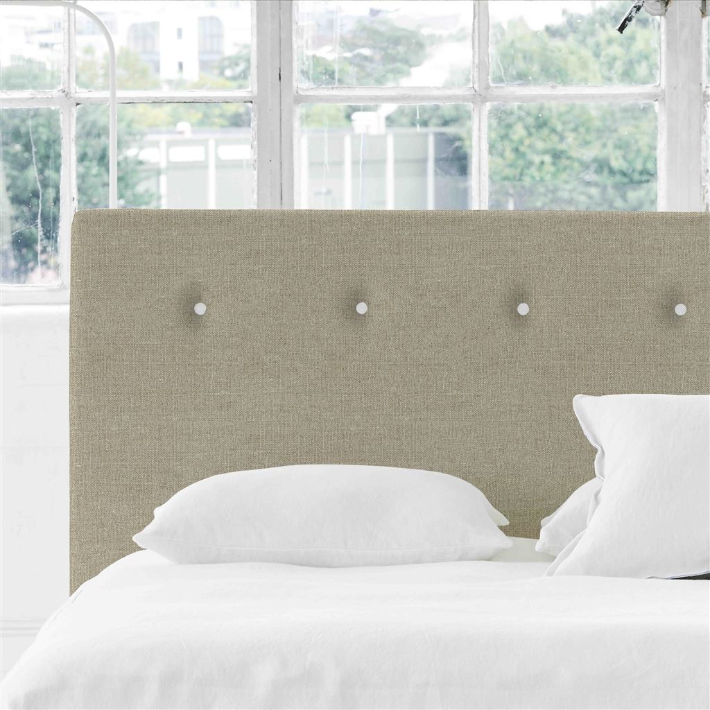 Superking Polka Brera Lino Pebble Headboard - WB