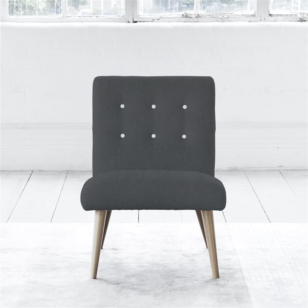 Eva Chair - White Buttons - Beech Leg - Cassia Granite