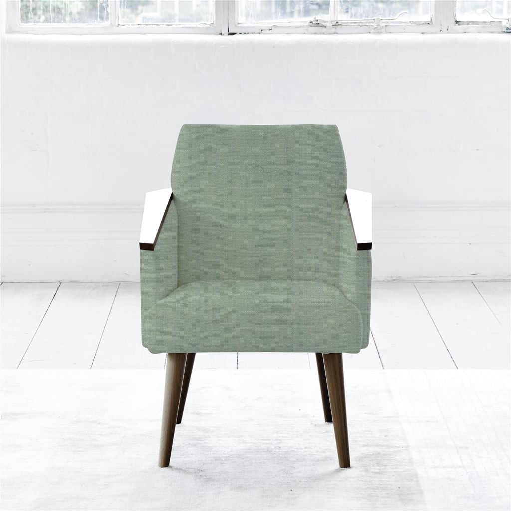 Ray - Chair - Walnut Leg - Brera Lino Jade